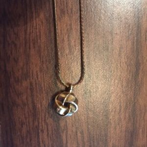 Napier Vintage Gold Knot Necklace